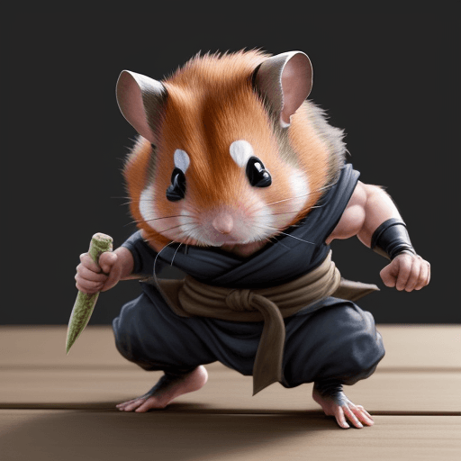AI generated: Hyper realistic Anime Ninja Hamster Hobgoblin