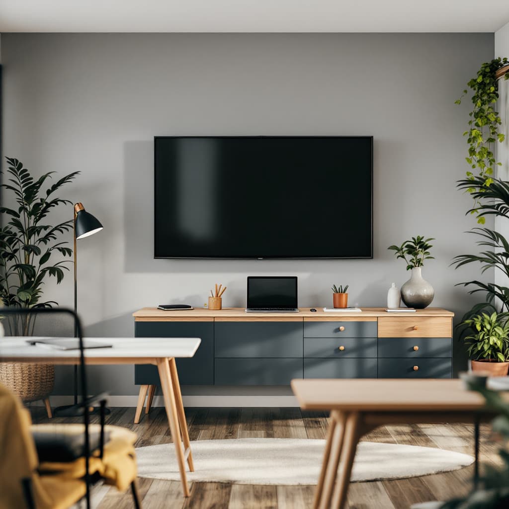 AI generated: generar una imagen donde los integrantes de una videollamada estén reunidos en una sala de estilo co...