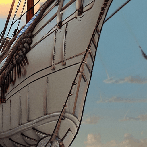 AI generated: Photo of a ultra realistic sailing ship, dramatic light, pale sunrise, cinematic lighting, battered,...