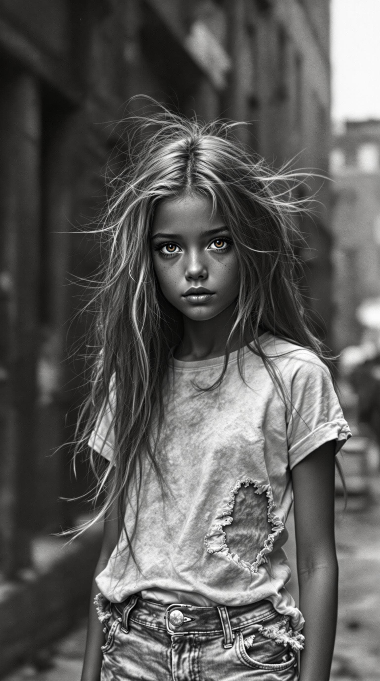 AI generated: a professional vintage black and white film photo of a exceptionally of the most beautiful American ...