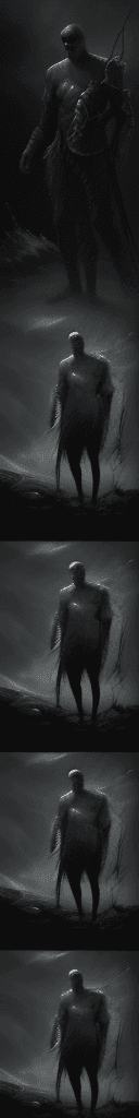 AI generated: He was a legend, calm, majestic, desperate, unstoppable, digital painting, expressionism, dramatic, ...