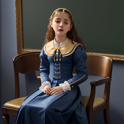 AI generated: cartoon girl in school uniform, in the style of firmin baes, lilia alvarado, y2k aesthetic, spanish ...