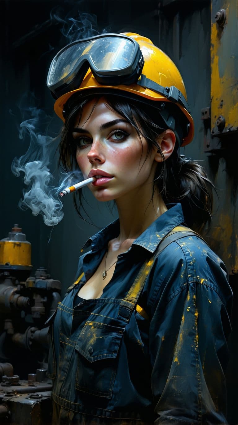 AI generated: girl, photo of the most beautiful artwork in the world for a woman featuring soft lustrous,she is Sm...