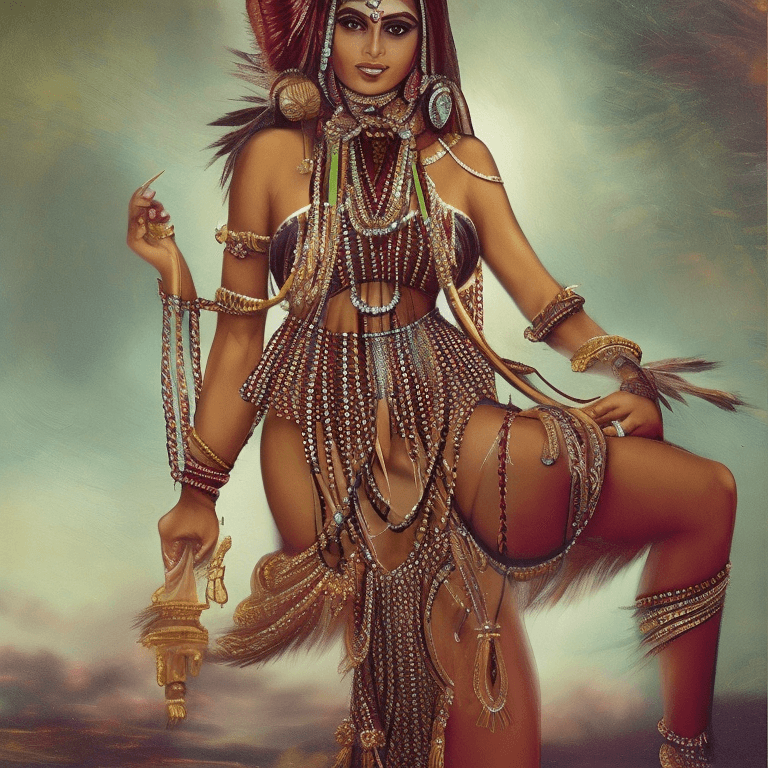 AI generated: Goddess sexy woman indian
