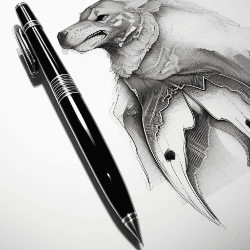 AI generated: Ink and pen sketch by alphonso dunn, high details, studio quality, 8 k, hi res