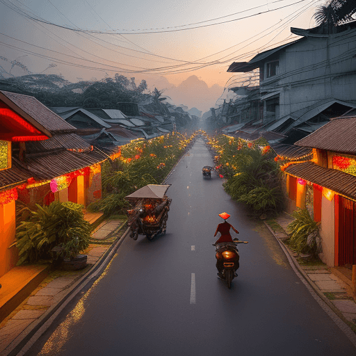 AI generated: In the heart of Southwest Vietnam, nestled amidst lush landscapes, lies a tranquil village pulsating...