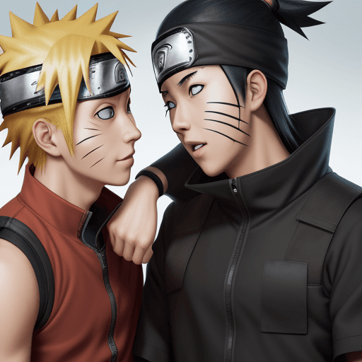 AI generated: Naruto, Sharing-an, 8k
