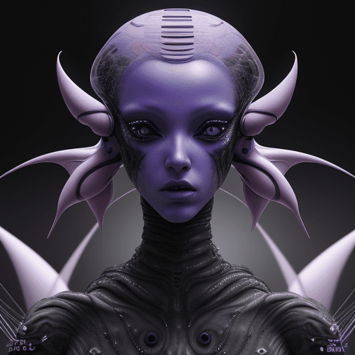 AI generated: metamorphosis, alien fashion editorial, avant-garde hyper futuristic surreal fashion, extreme detail...