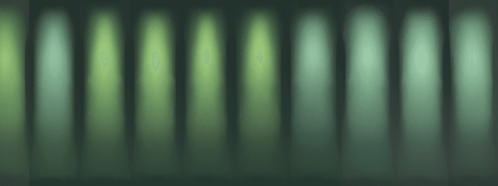AI generated: green dapple background, four chart series (curves) going from the lower left to the upper right, ea...