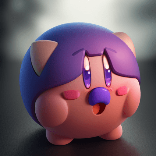 AI generated: Kirby, 8k, realistic