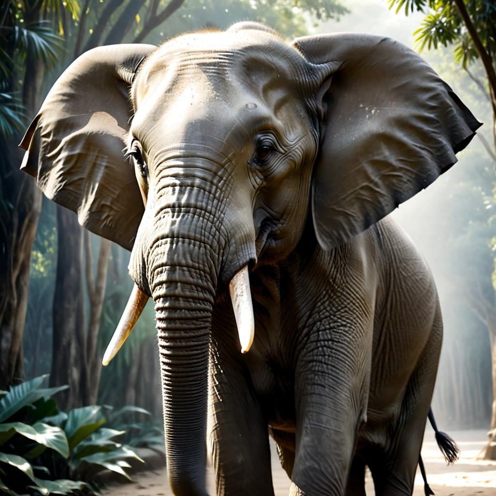 AI generated: thai elephant, (Masterpiece:1.3), (best quality:1.3), <lora:add_detail:0.4> <lora:epi_noiseoffset2:0...