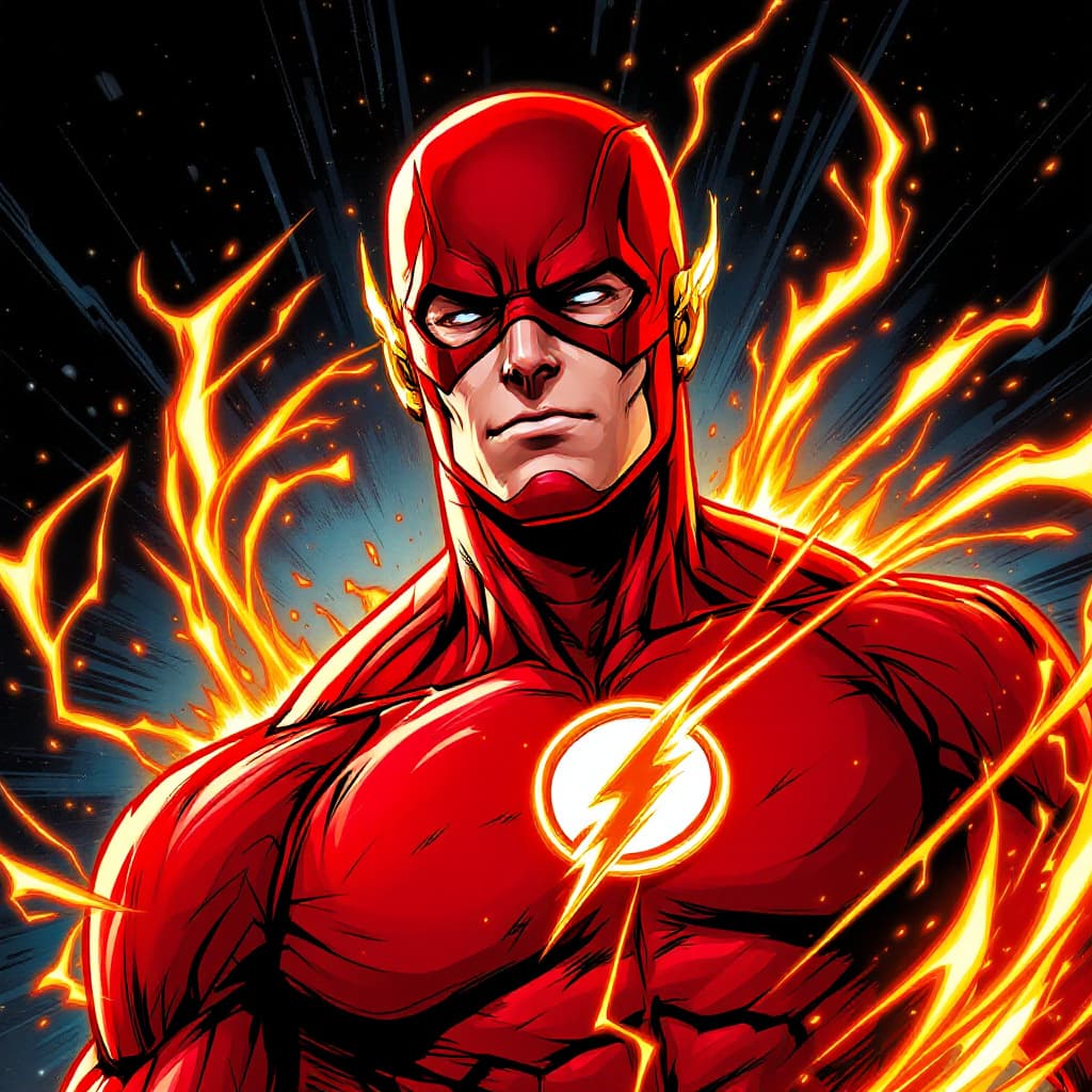 AI generated: The Flash, Marvel Rivals Style
