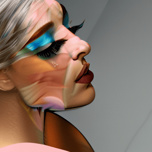 AI generated: a woman is makeup and wearing a body suit, in the style of ray collins, thiago valdi, snapshot reali...