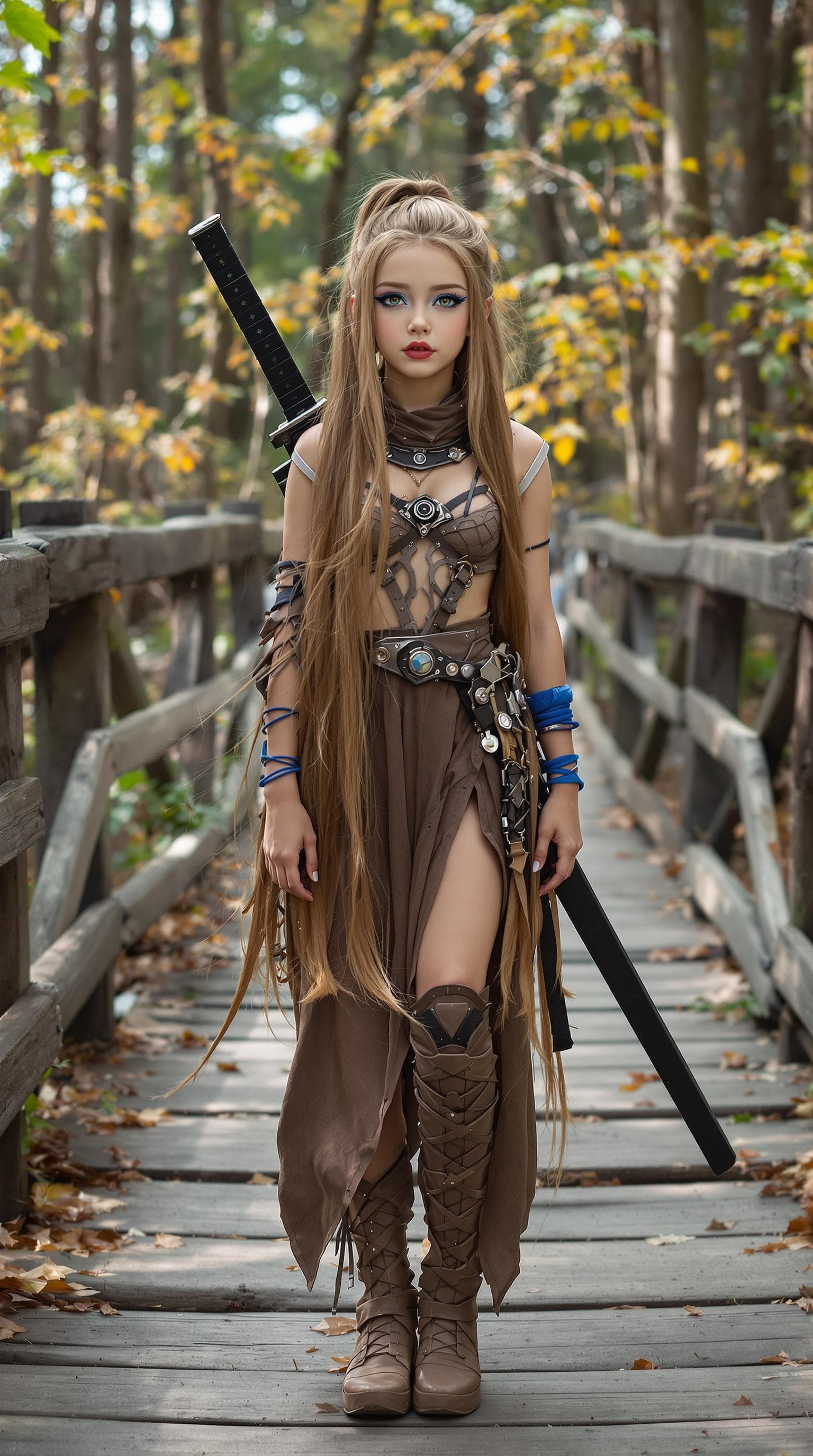 AI generated: a professional photo of a exceptionally beautiful girl in the world, (age 11) (futuristic),(masterpi...