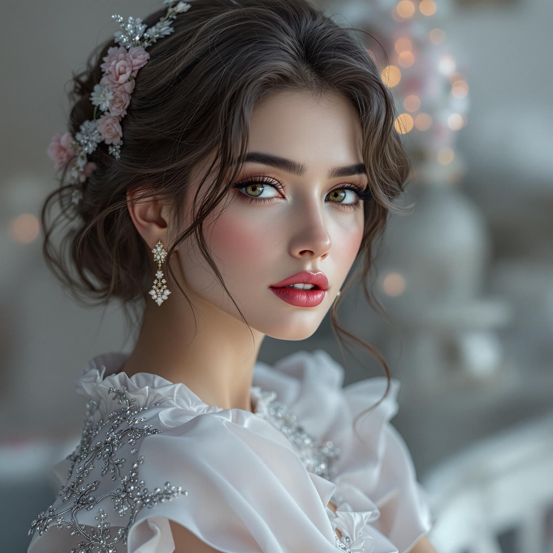 AI generated: elegant woman, ultra realistic, high quality, 8k