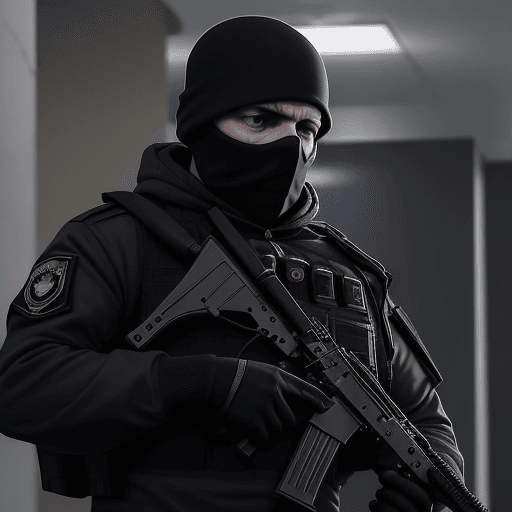 AI generated: The picture shows an operative of the Federal Security Service (FSB). The FSB operative is a qualifi...