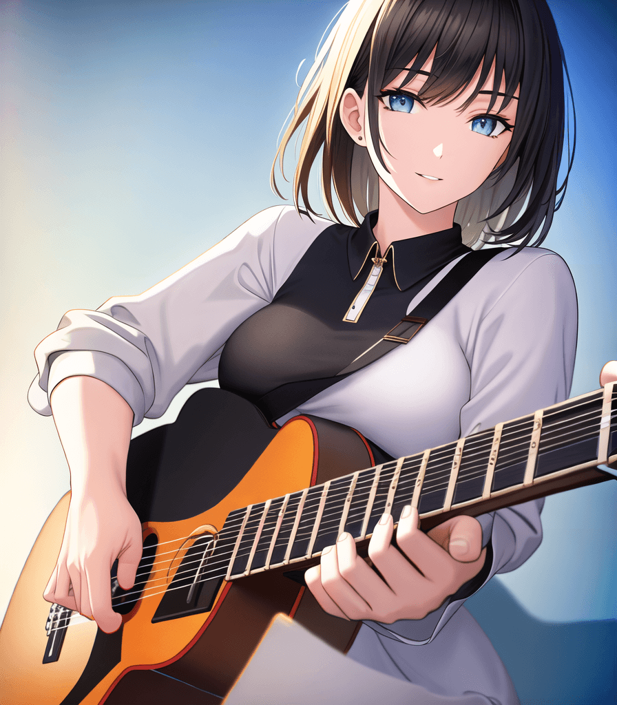 AI generated:  (perfect anime illustration), 1girl, medium hair, medium breasts, (closeup image, alone, human), re...
