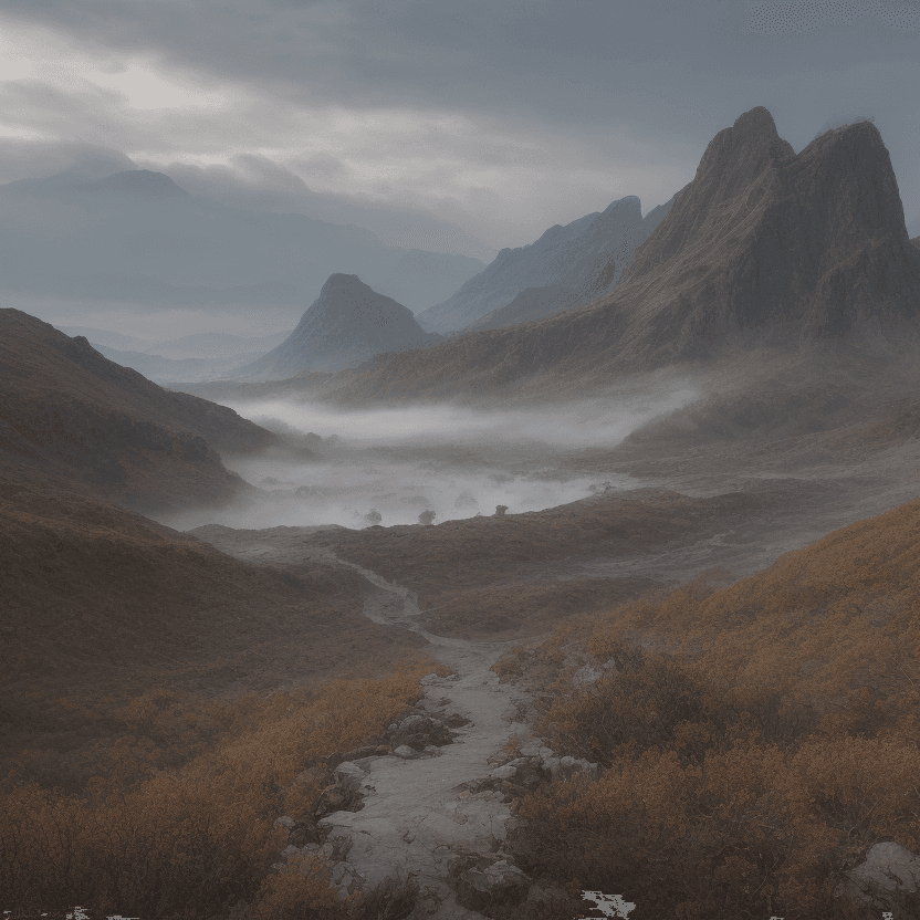 AI generated: This breathtaking image is a masterpiece of 8K, highly detailed digital art, showcasing an impressiv...