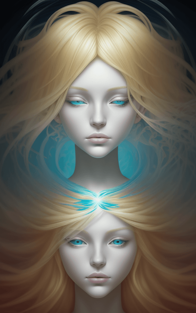 AI generated: Embark on a journey through the enigmatic landscapes of the mind with "Blonde Reverie: A Dream Withi...