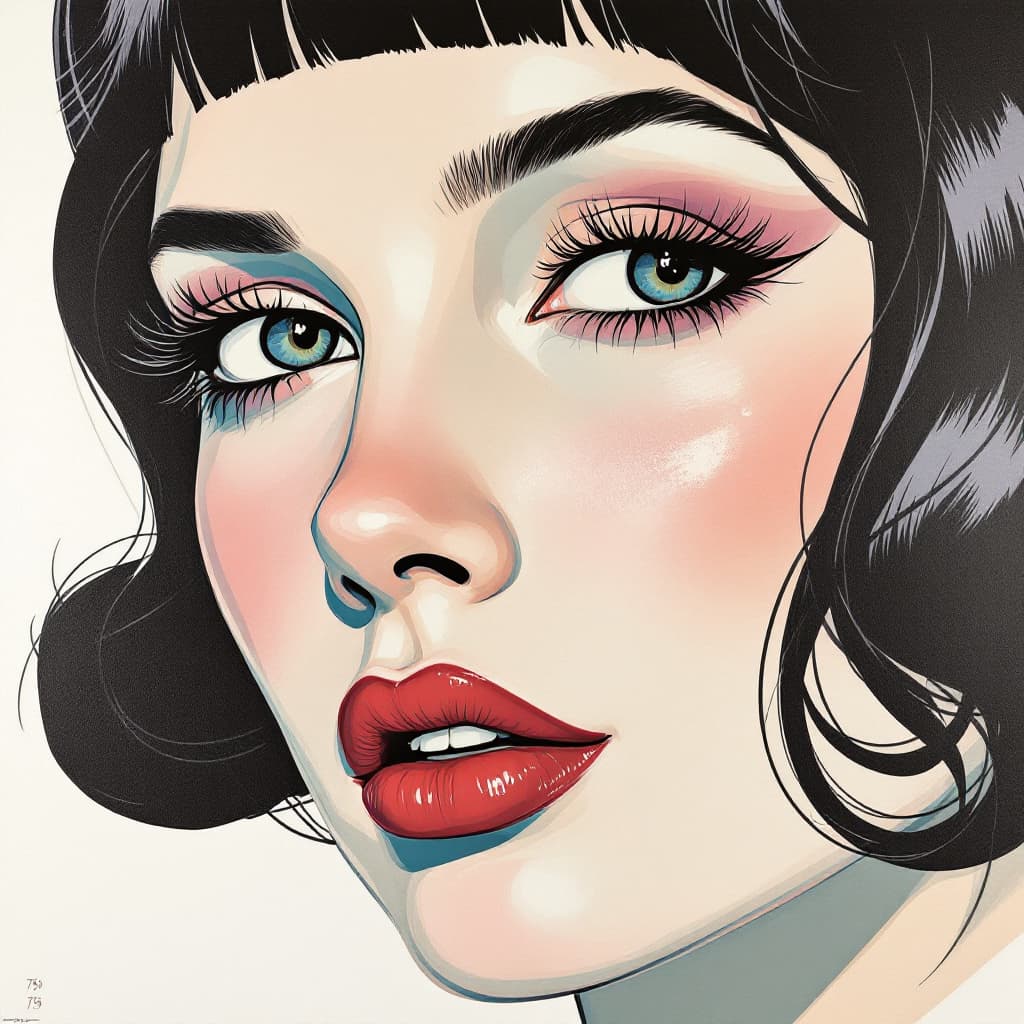 AI generated: illustration reflecting new pop art mixed with art deco art, realism style illustration stylize 750....
