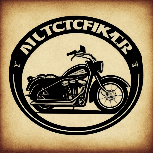 AI generated: Motorcycle logo with a mallet