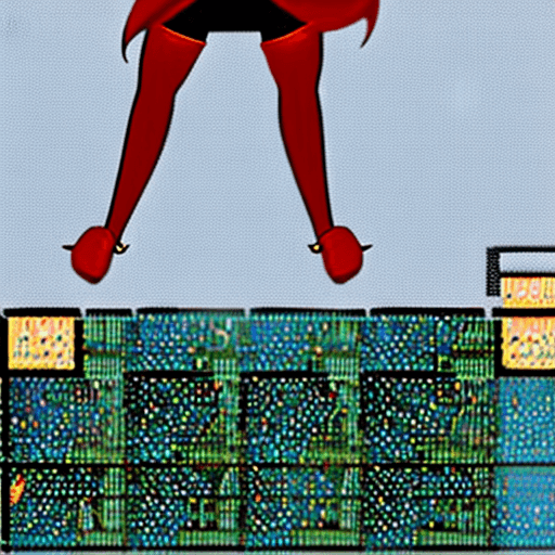 AI generated: Megumin with socks on and legs in the air