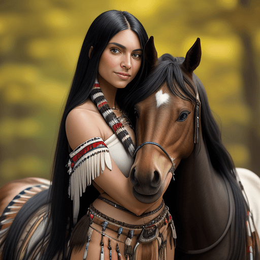 AI generated: Masterpiece, insanely detailed, award winning photo, highest quality A beautiful american indian wom...