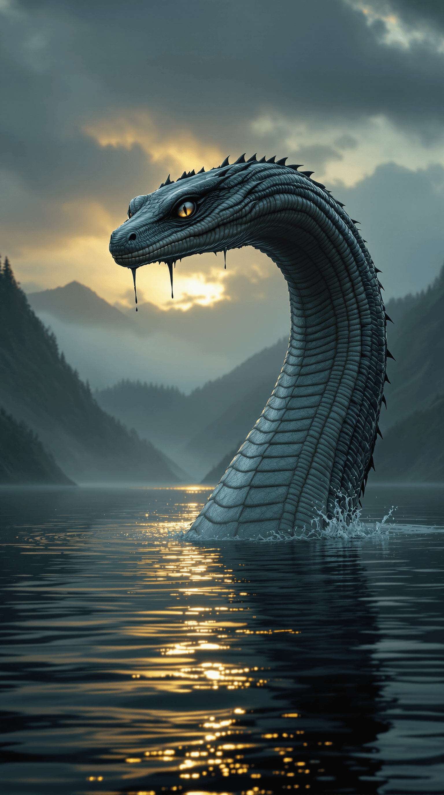AI generated: (Ultra-high resolution, Hyper-detailed fantasy-realism:1.5) A hyper-realistic depiction of the legen...