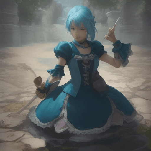 AI generated: aqua \(kingdom hearts\)