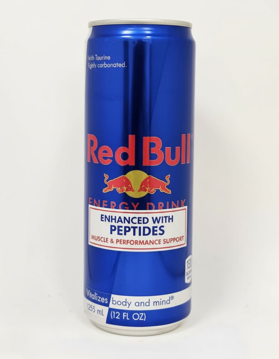 AI generated: I want an image of a redbull with peptides