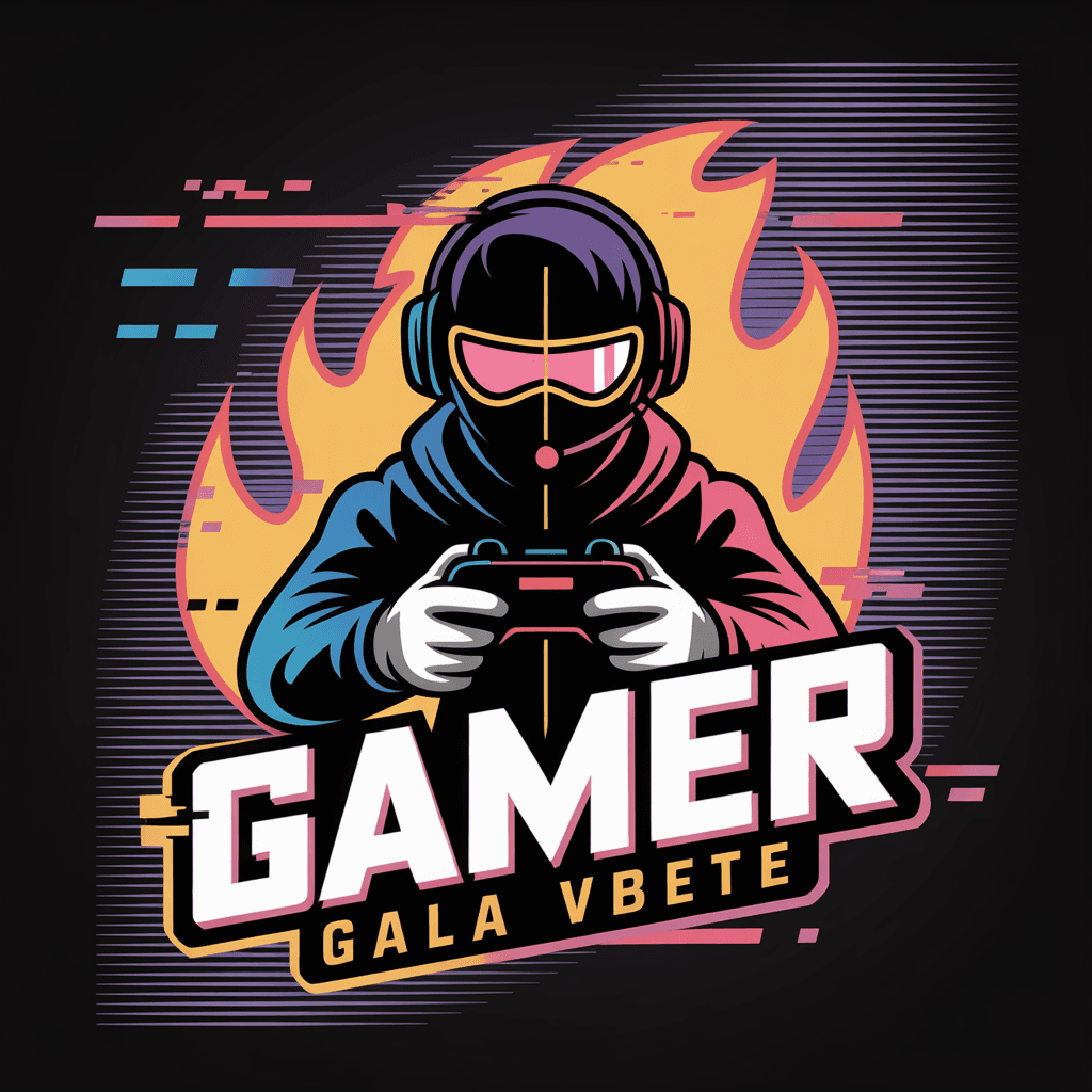 AI generated: Create a bold, edgy gamer avatar or character silhouette. The character is wearing a mask with a fut...