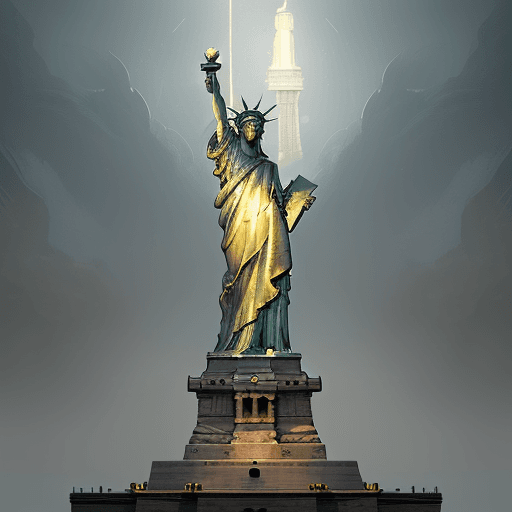 AI generated: the statue of liberty , fantasy art, in the style of greg rutkowski, intricate, hyper detailed, smoo...