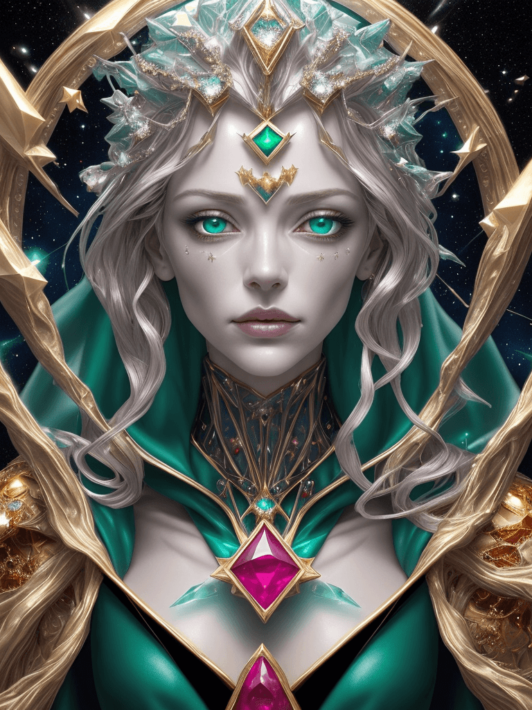 AI generated: surreal style, metamorphic human clock with trail of hours floating behind it, perfect crystalline b...