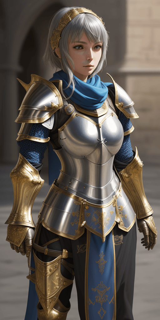 AI generated: Masterpiece, absurdres, fine detail, HDR,highly detailed armor with gold plating, shiny armor, photo...