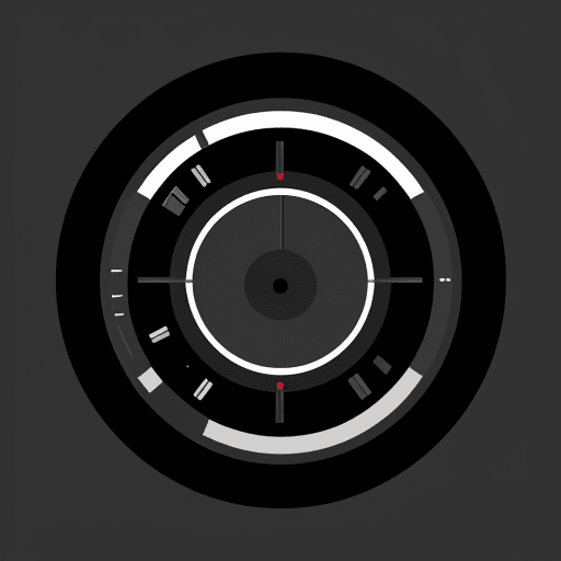AI generated: Avatar icon for music rhythm bot, high resolution, minimalist design, black background