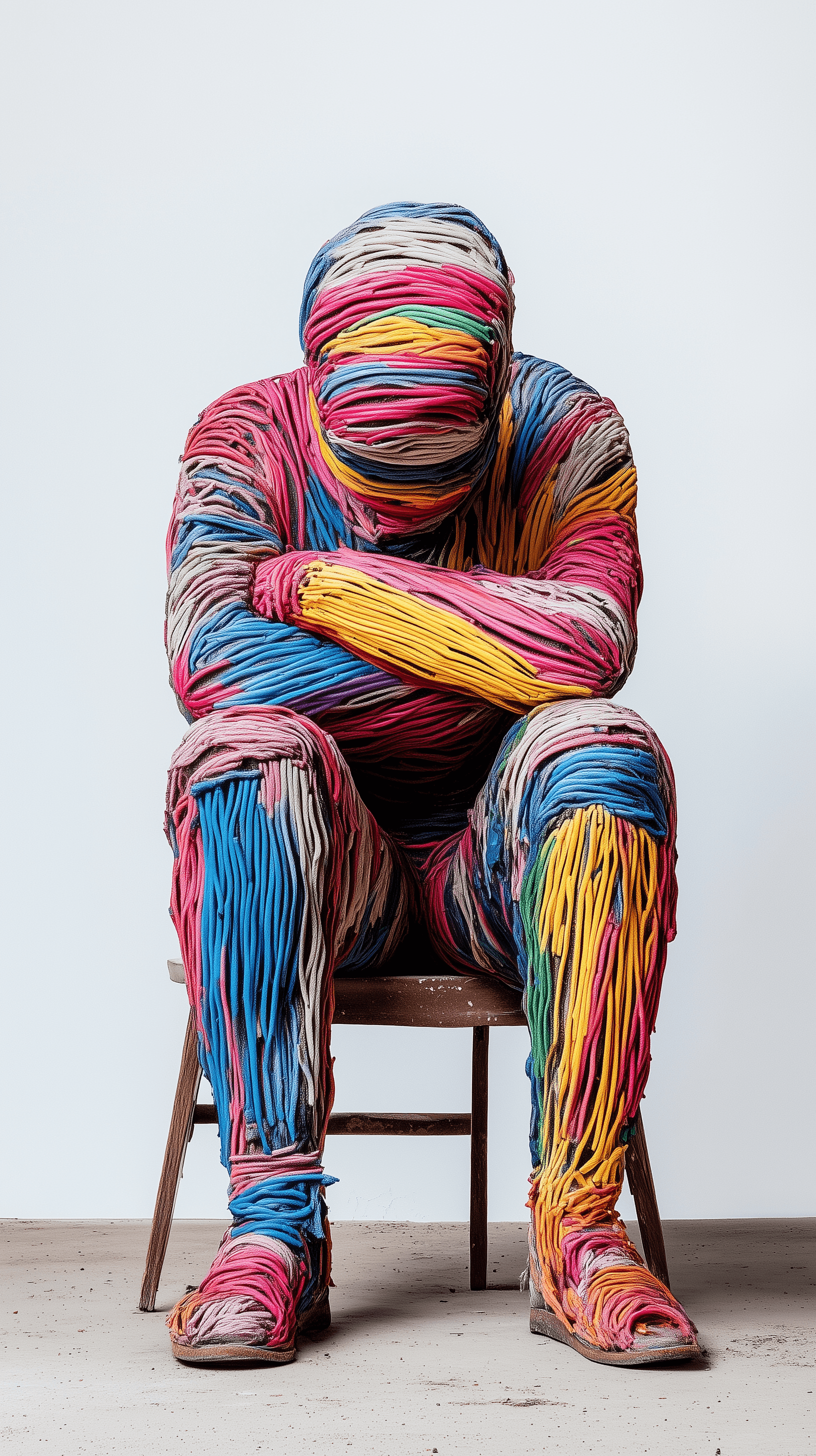 AI generated: photography, full body, editorial, conceptual, ultra realism, 8K, rich detailed --ar 9:16 --style ra...