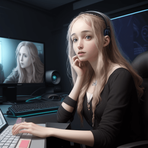AI generated: Philosophers with juliette and in the gamer setup