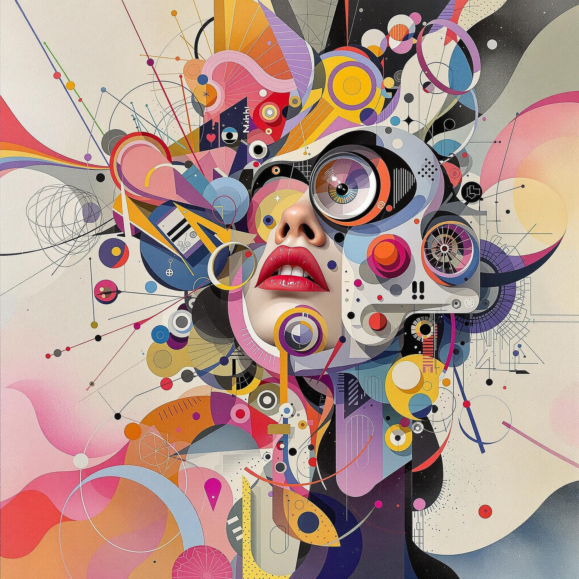 AI generated: abstract surrealism of 2028 AI artists --ar 1:2 --personalize yruxpc2 --stylize 750 --v 6. 1
