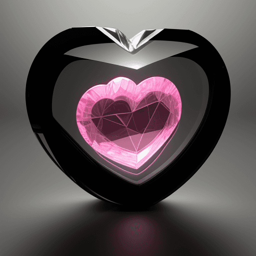 AI generated: Kodak disposable photography of human heart made of crystal, minimalism, modern, 8k, photorealism, -...
