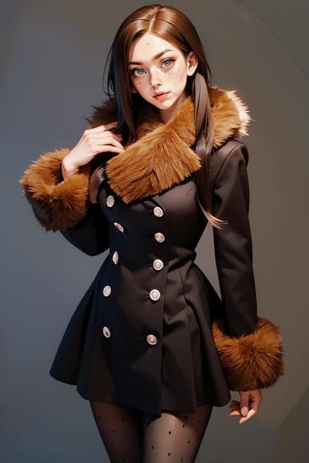 Vintage Fur Trim Coat