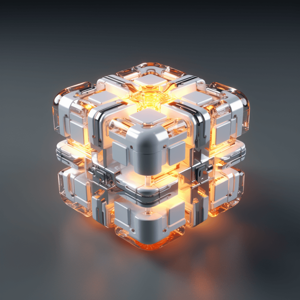 AI generated: something new material, cube, micro scale, detailed, in style of artstation, digital art, hyper deta...