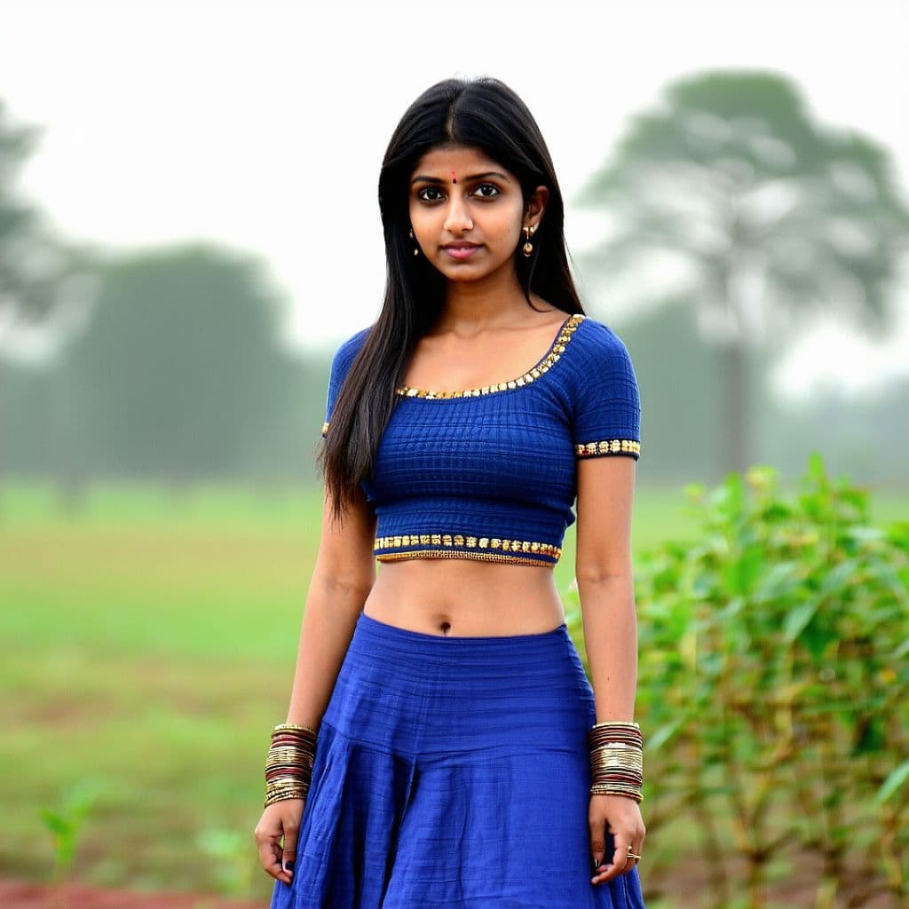 AI generated: indian wearing mini skirt