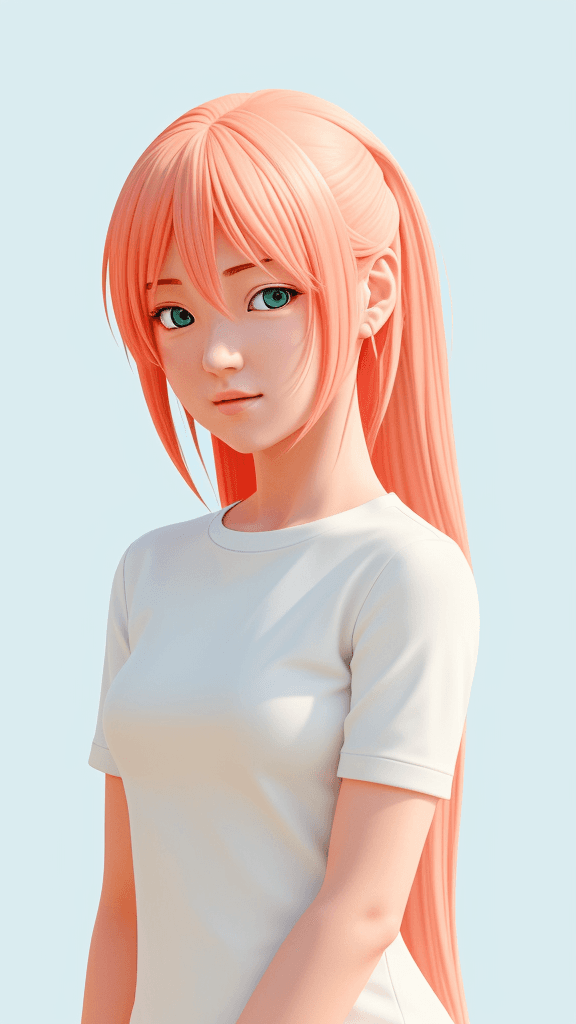 AI generated: (best quality,ultra-detailed,realistic:1.2) anime, clean lines, minimalist artwork, vibrant color pa...