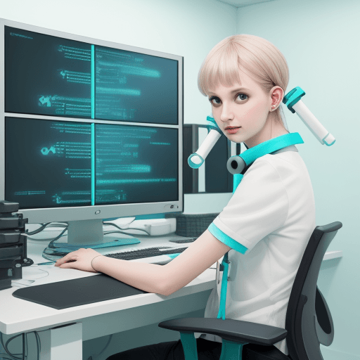 AI generated: it specialist with tubetey