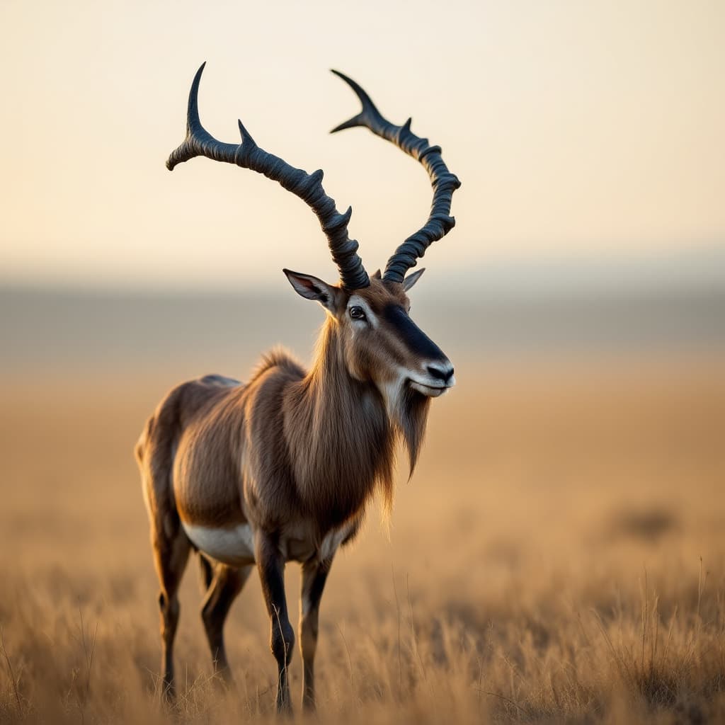 AI generated: Saiga Antelope
“A surreal portrait of a saiga antelope with its distinctive oversized drooping nose,...