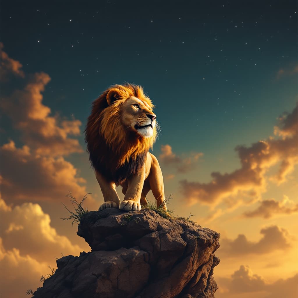 AI generated: Lion king