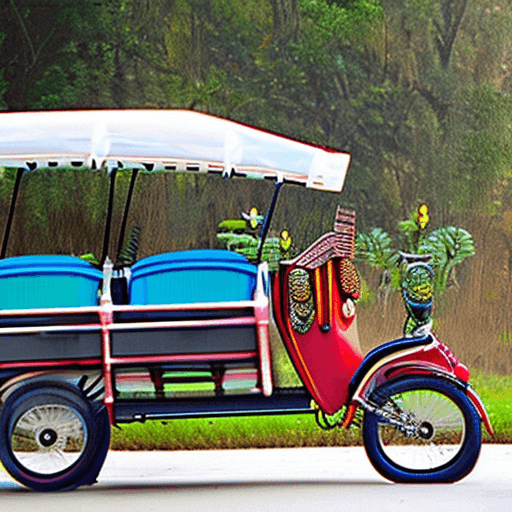 AI generated: naked lady, bengali, beautifull, big breats, riding rickshaw