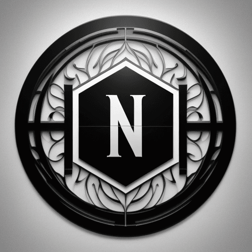 AI generated: create a modern art logo with name "neveren",full hd logo.4k logo,high resolution logo