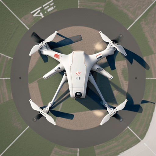 AI generated: The logo depicts a realistic unmanned aerial vehicle (UAV) in the center of the image. The drone is ...