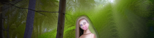 AI generated: beautiful young woman in forest, crying, dick fucking pussy, covered in cum
